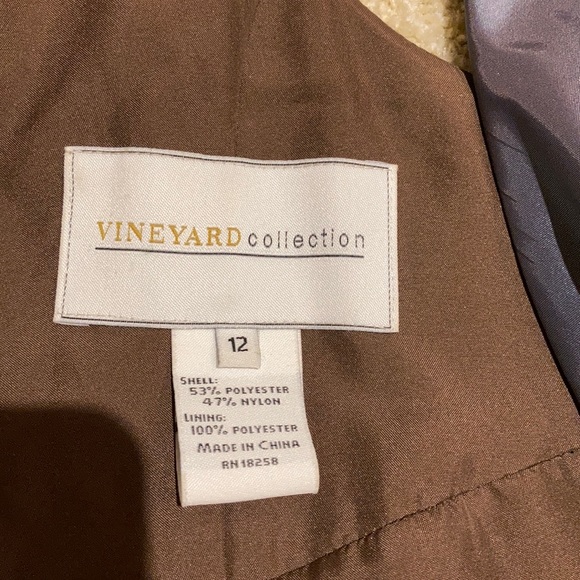 Blue Sleeveless Formal Gown by Vineyard Collection - Picture 5 of 6